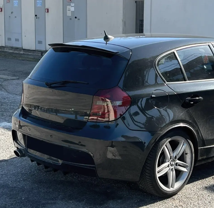Takspoiler för BMW E81 / E87, blank svart