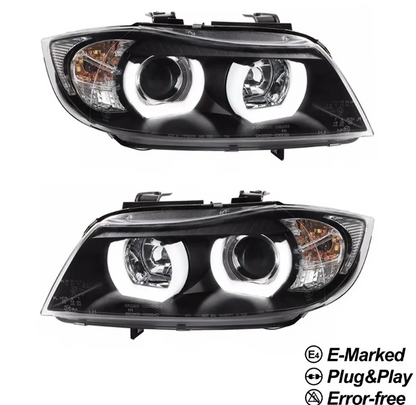 DTM stil Strålkastare sats för BMW E90 / E91 Halogen (05-11)
