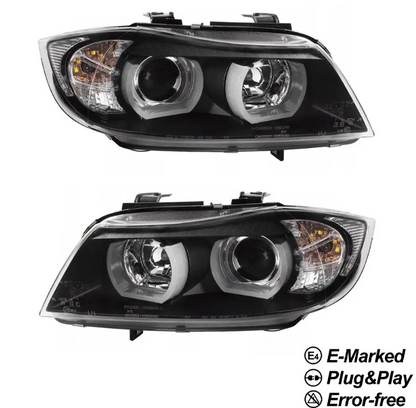 DTM stil Strålkastare sats för BMW E90 / E91 Halogen (05-11)