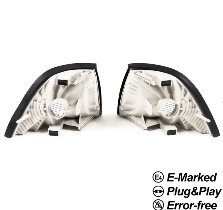 Front Blinkers sats för BMW E36 Sedan / Touring / Compact, röktonad