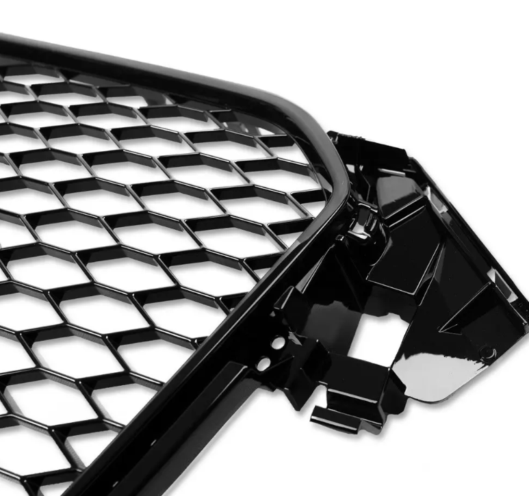 RS-design Frontgrill för Audi A4 B8.5 / S4 B8.5 (12-15) utan PDC, blank svart
