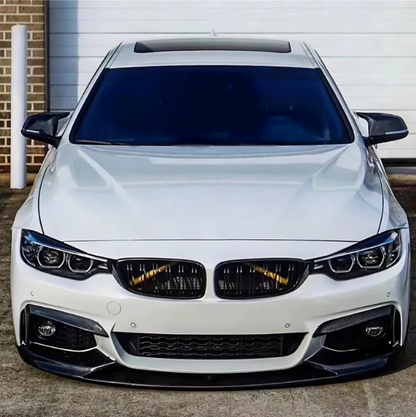 Strålkastarlister / ögonbryn för BMW F32 / F33 / F36, blank svart