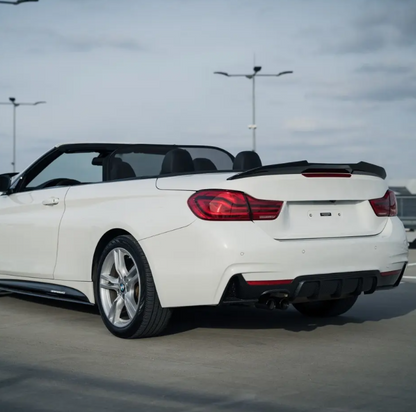 PSM stil Bakluckespoiler för BMW F33 / F83 cabriolet, blank svart