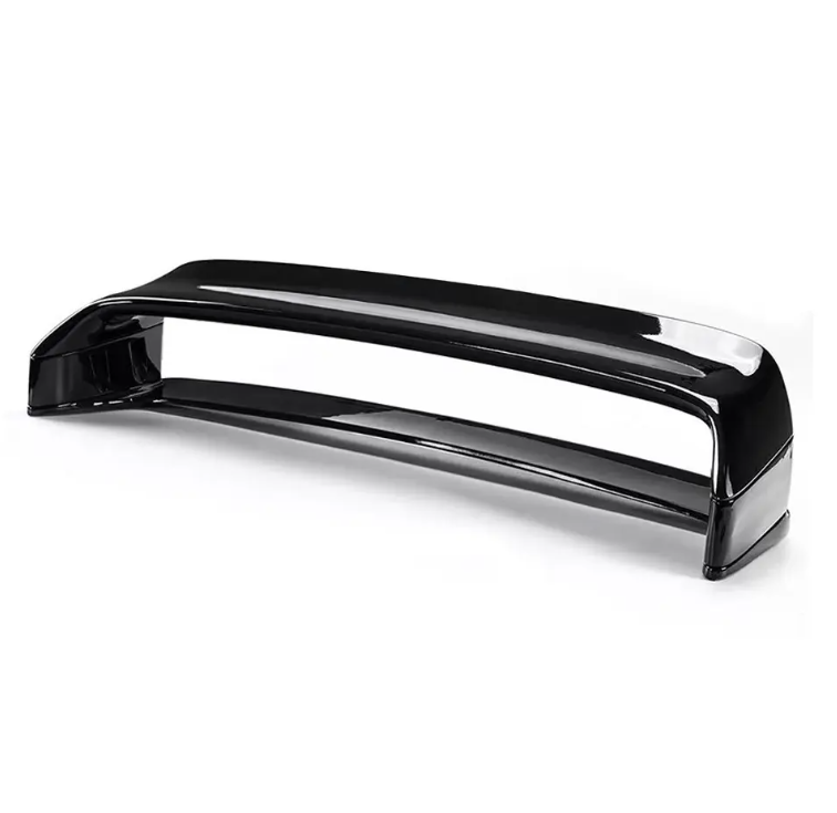 LTW-stil Bakluckespoiler + Risers för BMW E36, blank svart