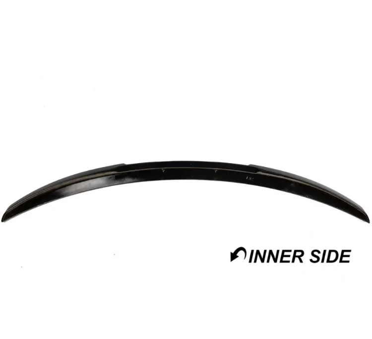 M4-stil Bakluckespoiler för BMW E82, blank svart