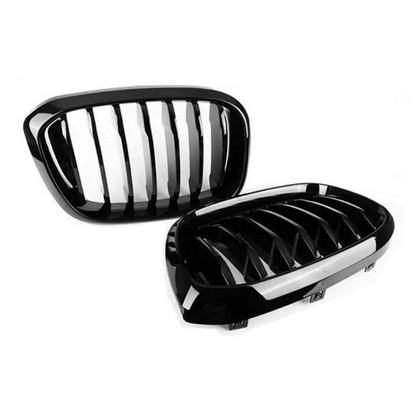 Njurar för BMW G01 X3 / G02 X4 (18-21), blank svart