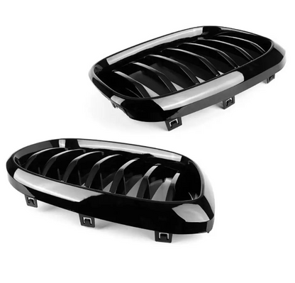 Njurar för BMW G01 X3 / G02 X4 (18-21), blank svart