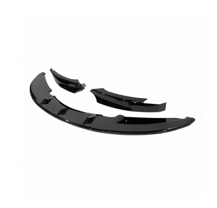 WR Frontläpp för BMW E82 / E88 med M-Sport, blank svart