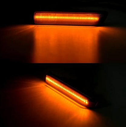 Sekventiella LED-sidoblinkers sats för BMW E36 / X5 E53, röktonad