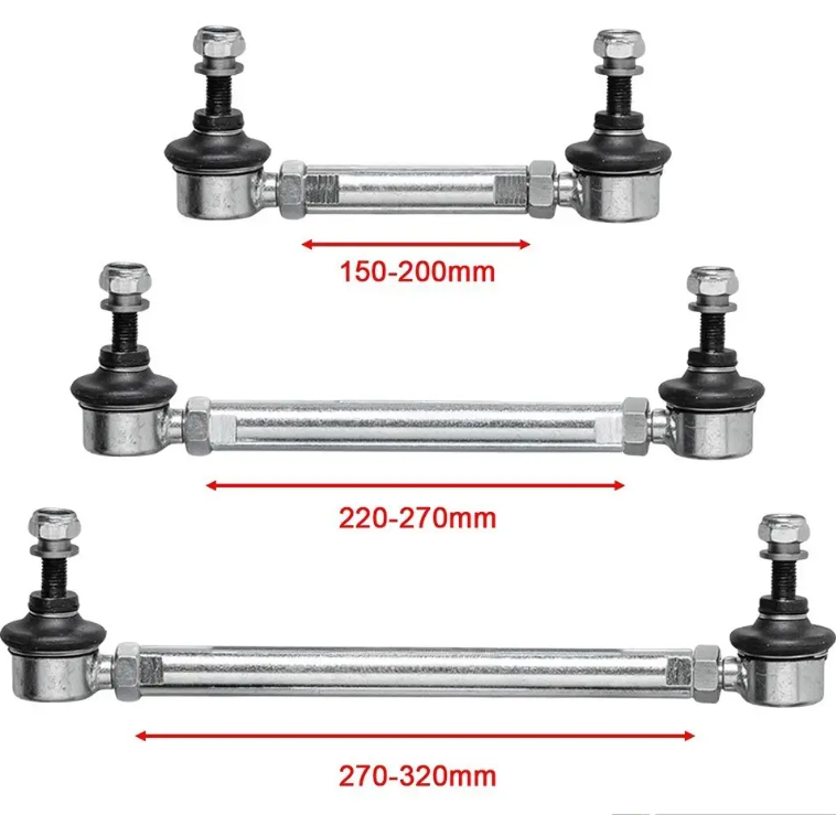 Adjustable Stabilizer drop Links sats för BMW E46 / E90 / E91 / E92 / E93 modeller