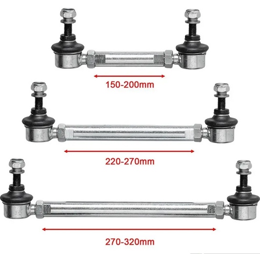 Adjustable Stabilizer drop Links sats för BMW E46 / E90 / E91 / E92 / E93 modeller