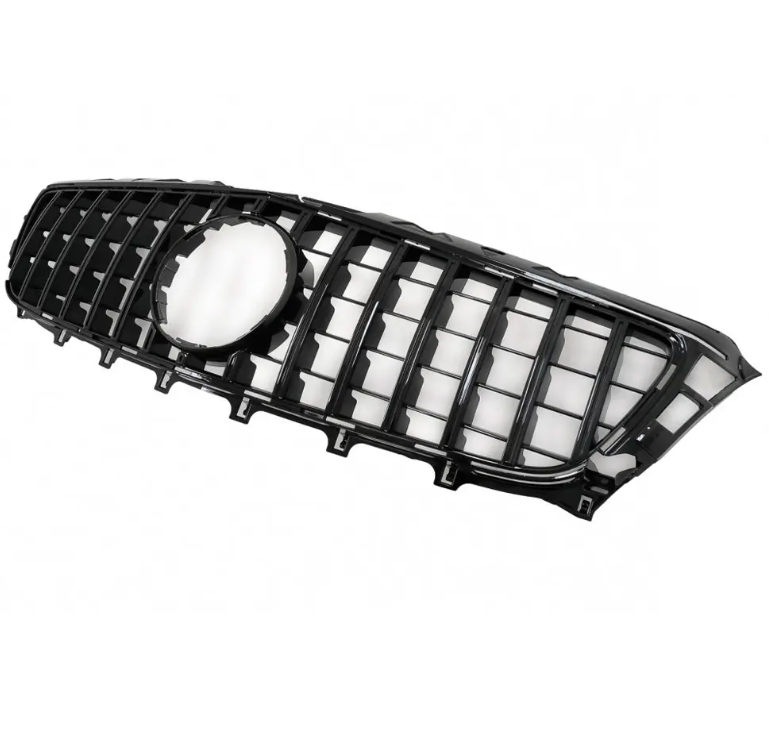 Frontgrill för Mercedes-Benz CLS C218 (11-14), blank svart
