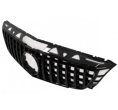Frontgrill för Mercedes-Benz CLS C218 (11-14), blank svart