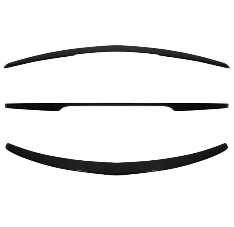 Bakluckespoiler för Mercedes C207 (A207 / W207), blank svart