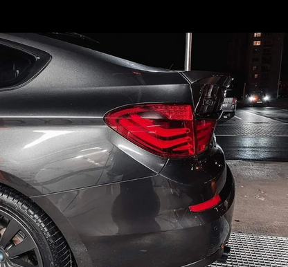 Bakluckespoiler för BMW F07 GT PRE-LCI (09-13), blank svart