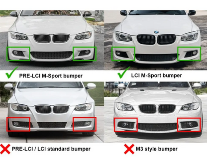 Dimljus för BMW E92 / E93 med M-Pack stötfångare, klar