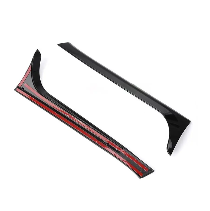 Rear Window Spoilers sats för VW Golf MK6 GTI / GTD / R (08-13), blank svart