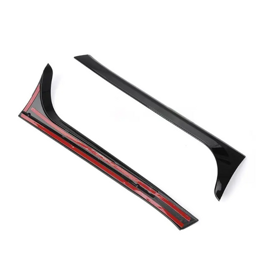 Rear Window Spoilers sats för VW Golf MK6 GTI / GTD / R (08-13), blank svart