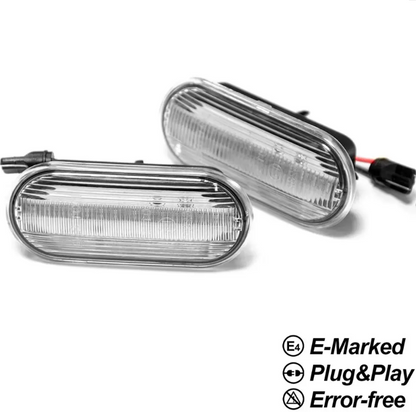 Dynamiska LED-sidoblinkers för VW T5 (03-09), vit