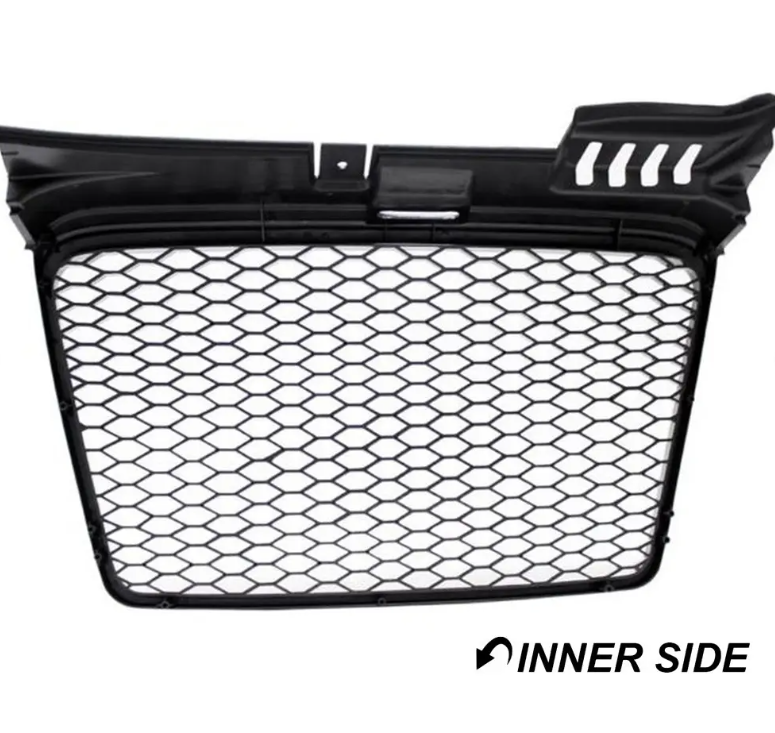 RS-stil Frontgrill för Audi A4 B7 (05-08) standard version, matt svart