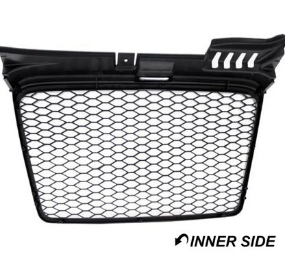 RS-stil Frontgrill för Audi A4 B7 (05-08) standard version, matt svart