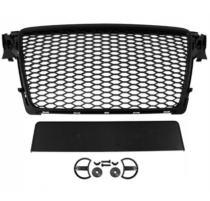 RS-stil Frontgrill för Audi A4 B8 / S4 B8 (08-12), matt svart