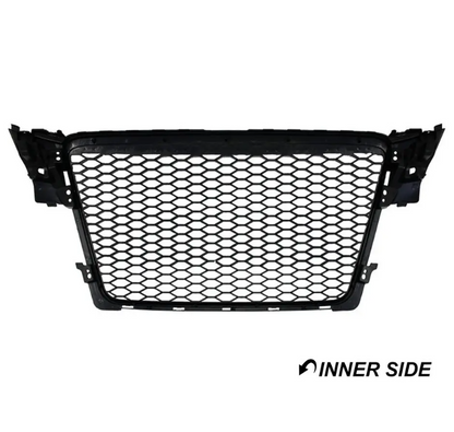 RS-stil Frontgrill för Audi A4 B8 / S4 B8 (08-12), matt svart