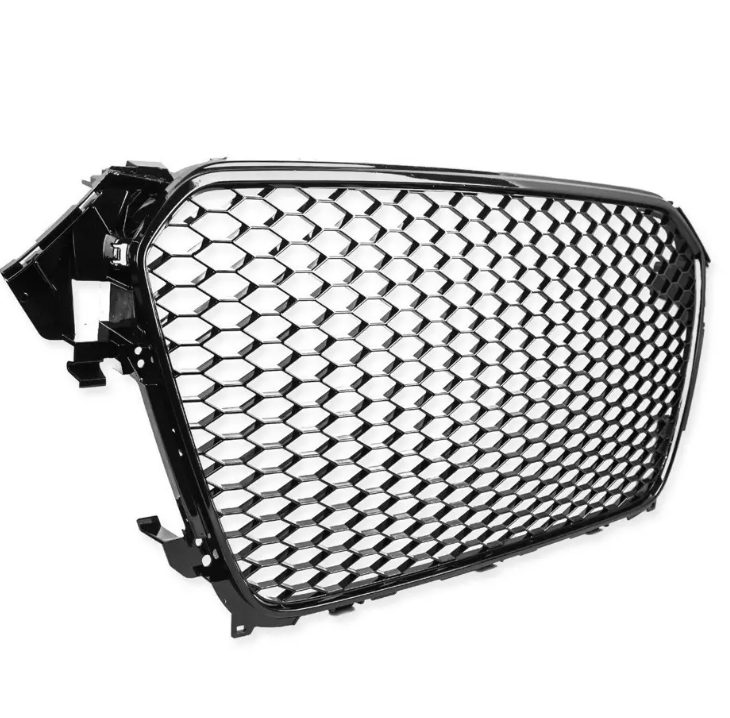 RS-design Frontgrill för Audi A4 B8.5 / S4 B8.5 (12-15) med PDC, blank svart