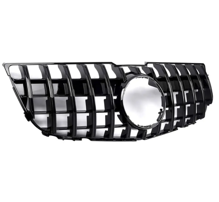 Frontgrill för Mercedes-Benz GLK X204 (08-12), blank svart