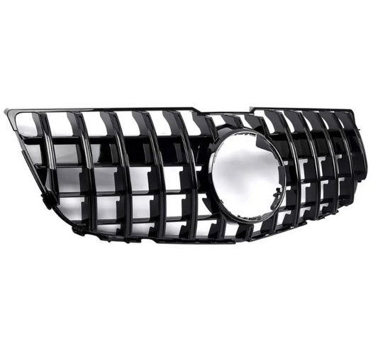 Frontgrill för Mercedes-Benz GLK X204 (08-12), blank svart