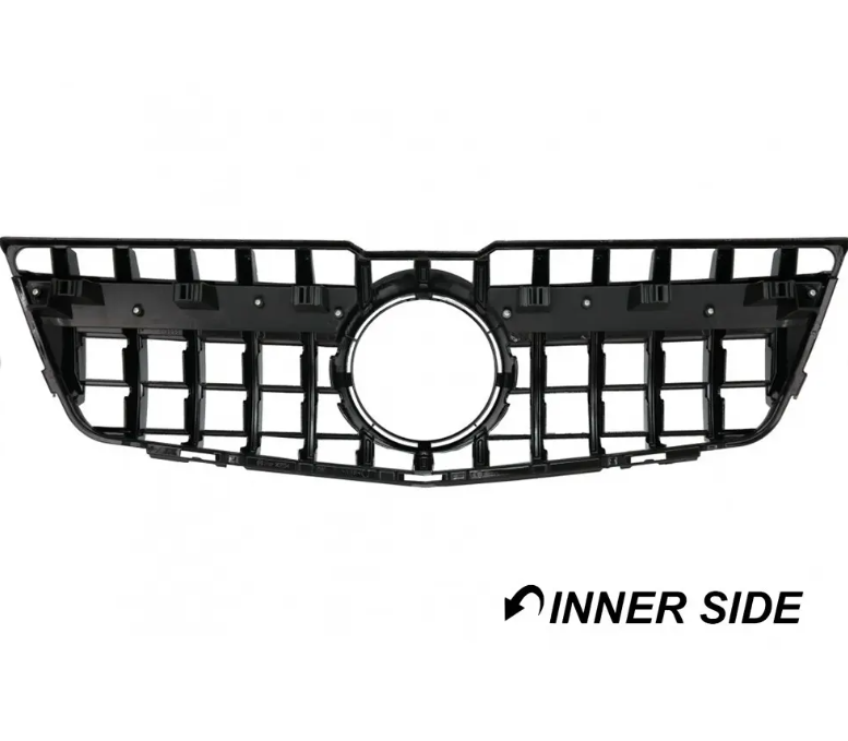 Frontgrill för Mercedes-Benz GLK X204 (08-12), blank svart