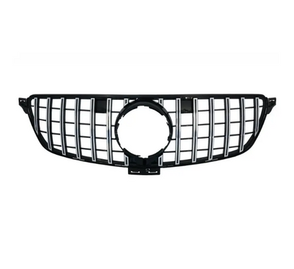Frontgrill för Mercedes-Benz GLE C292 (15-) coupé, svart + krom