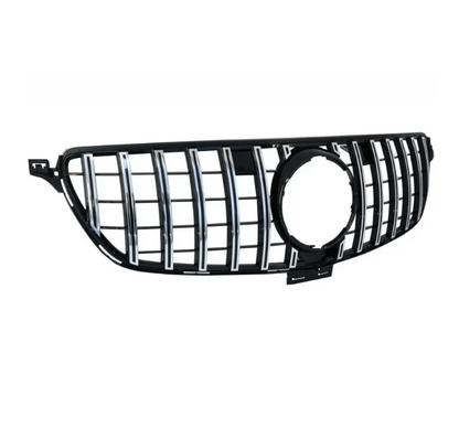 Frontgrill för Mercedes-Benz GLE C292 (15-) coupé, svart + krom