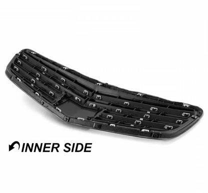 Frontgrill för Mercedes-Benz W221 (09-13) med distronic cover, blank svart