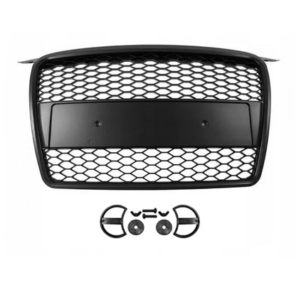 RS-stil Frontgrill för Audi A3 8P (05-08), matt svart