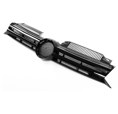 R20 stil Frontgrill för VW Golf MK6 (06-13), blank svart
