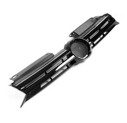 R20 stil Frontgrill för VW Golf MK6 (06-13), blank svart