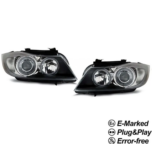 Strålkastare med Angel Eyes för BMW E90 / E91 (05-11)