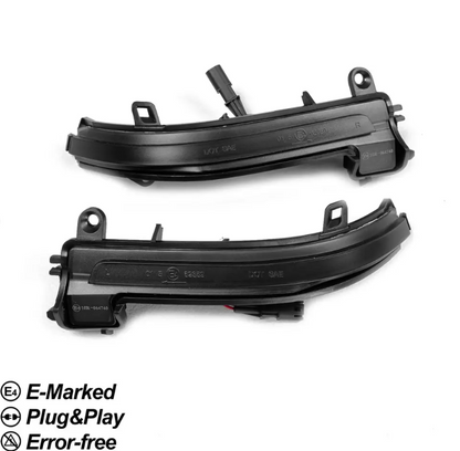 Sequential LED Spegelblinkers för BMW F30 / F31 / F34 (11-18), röktonad