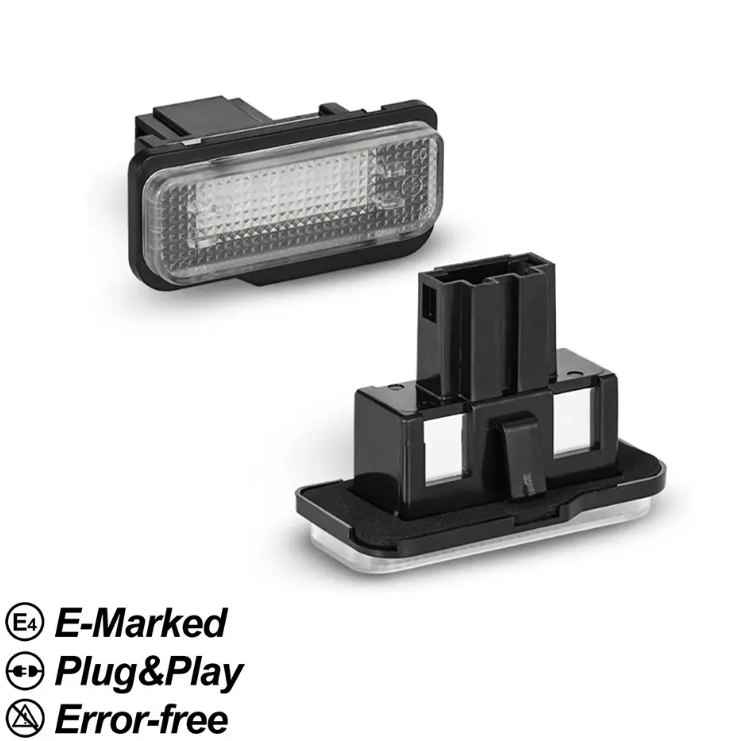 LED-nummerskyltsbelysning för Mercedes-Benz W211 / S211 (02-09)