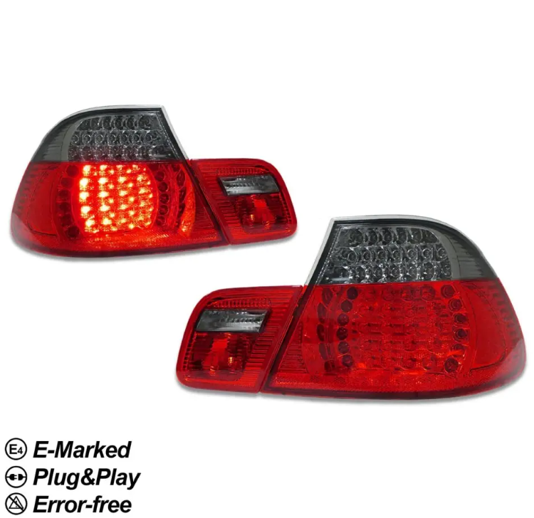 LED Bakljus för BMW E46 (99-03) coupé, röktonad
