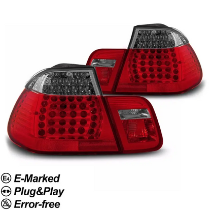 LED Bakljus sats för BMW E46 (01-05) Sedan, röktonad