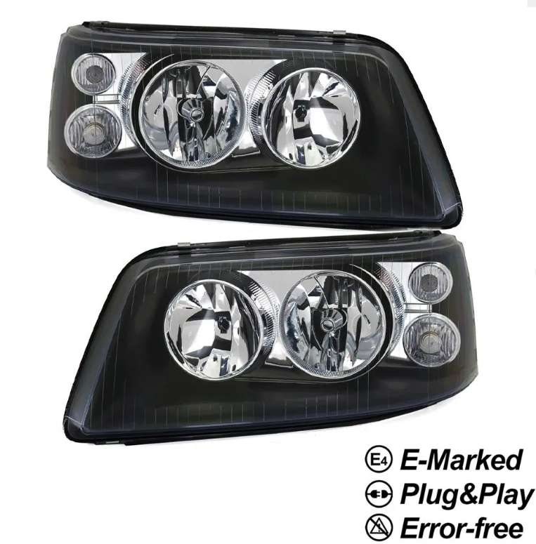 Strålkastare för VW T5 (03-09), svart