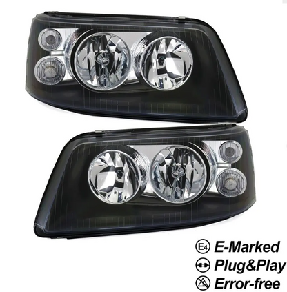 Strålkastare för VW T5 (03-09), svart