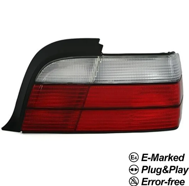 Bakljus för BMW E36 coupé / cabriolet (90-99), red+vit