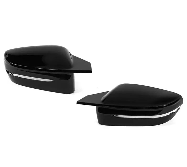 M stil spegelkåpor BMW G11, G12, G15, G20, G22, G30 (endast vänsterstyrd) Blank svart