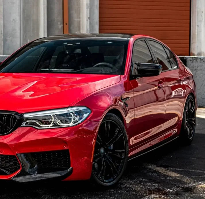 M sport stil spegelkåpor set för BMW G11, G12, G15, G20, G22, G30, (endast vänsterstyrd) Blank svart