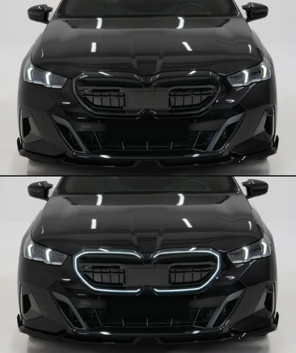M-style LED Frontgrill med modul för BMW G60 / G61 / G90 / G99, blank svart