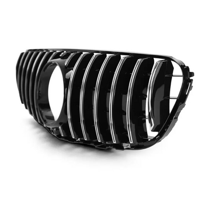 Frontgrill för Mercedes-Benz GLC W253 / C253 / X253 (15-19), blank svart + krom