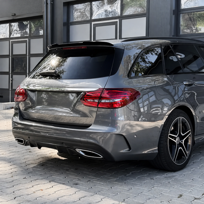 MX-Style Takspoiler för Mercedes S205 (W205) Kombi, blank svart